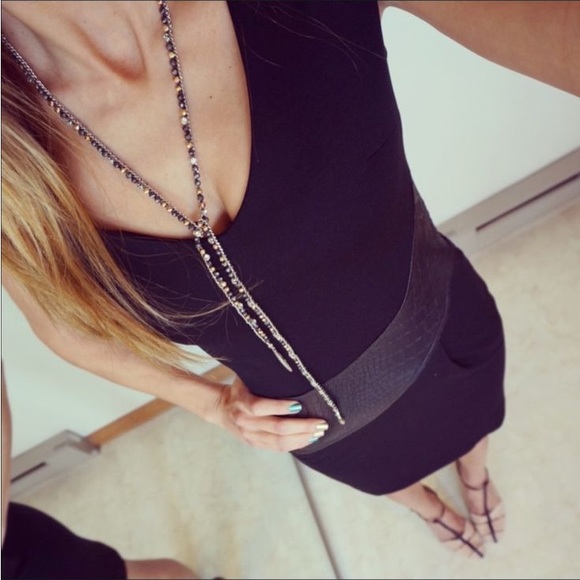 Stella & Dot Zoe Lariat, Hematite - Picture 5 of 6